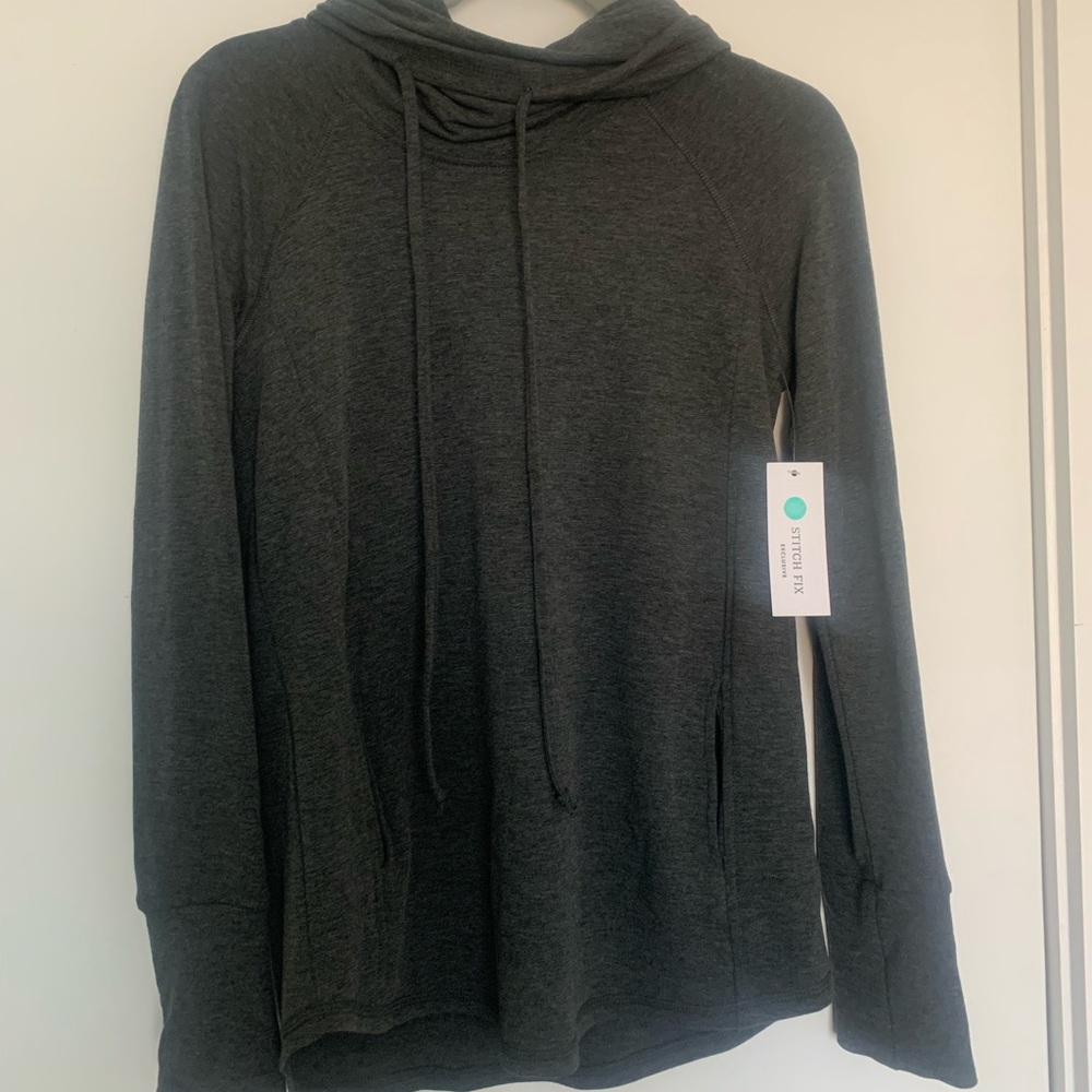 Pink Clover Grey Pullover Size S